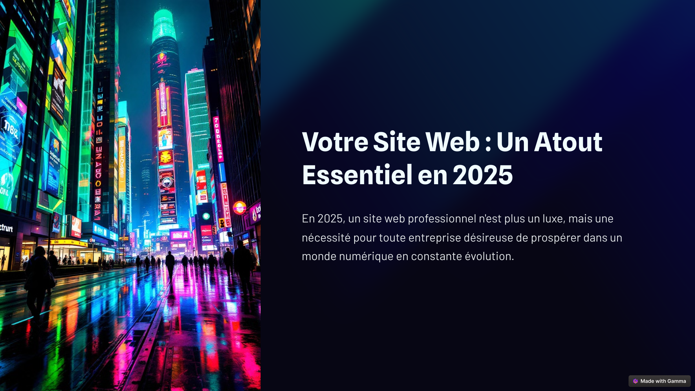 Pourquoi un site web professionnel est indispensable pour votre entreprise en 2025 ?